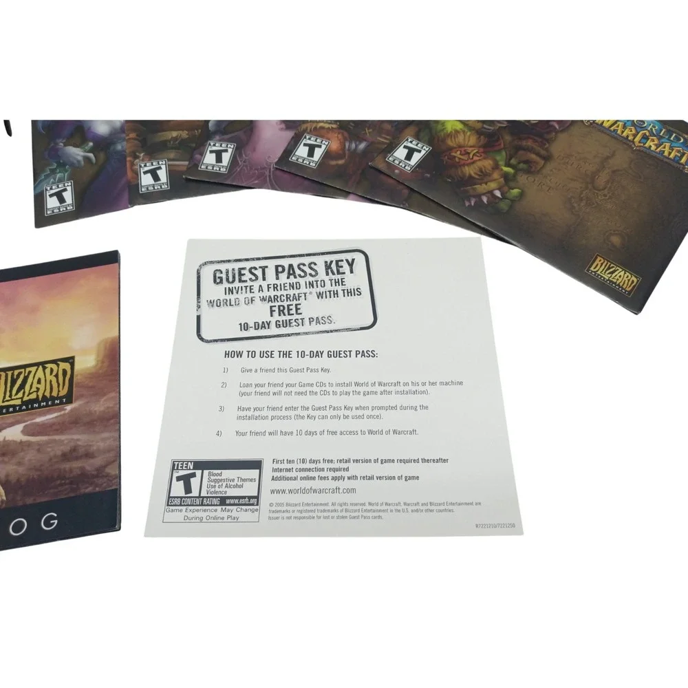 VTG WORLD OF WARCRAFT Original Big Box PC Windows Game Blizzard; New Open‎ Box